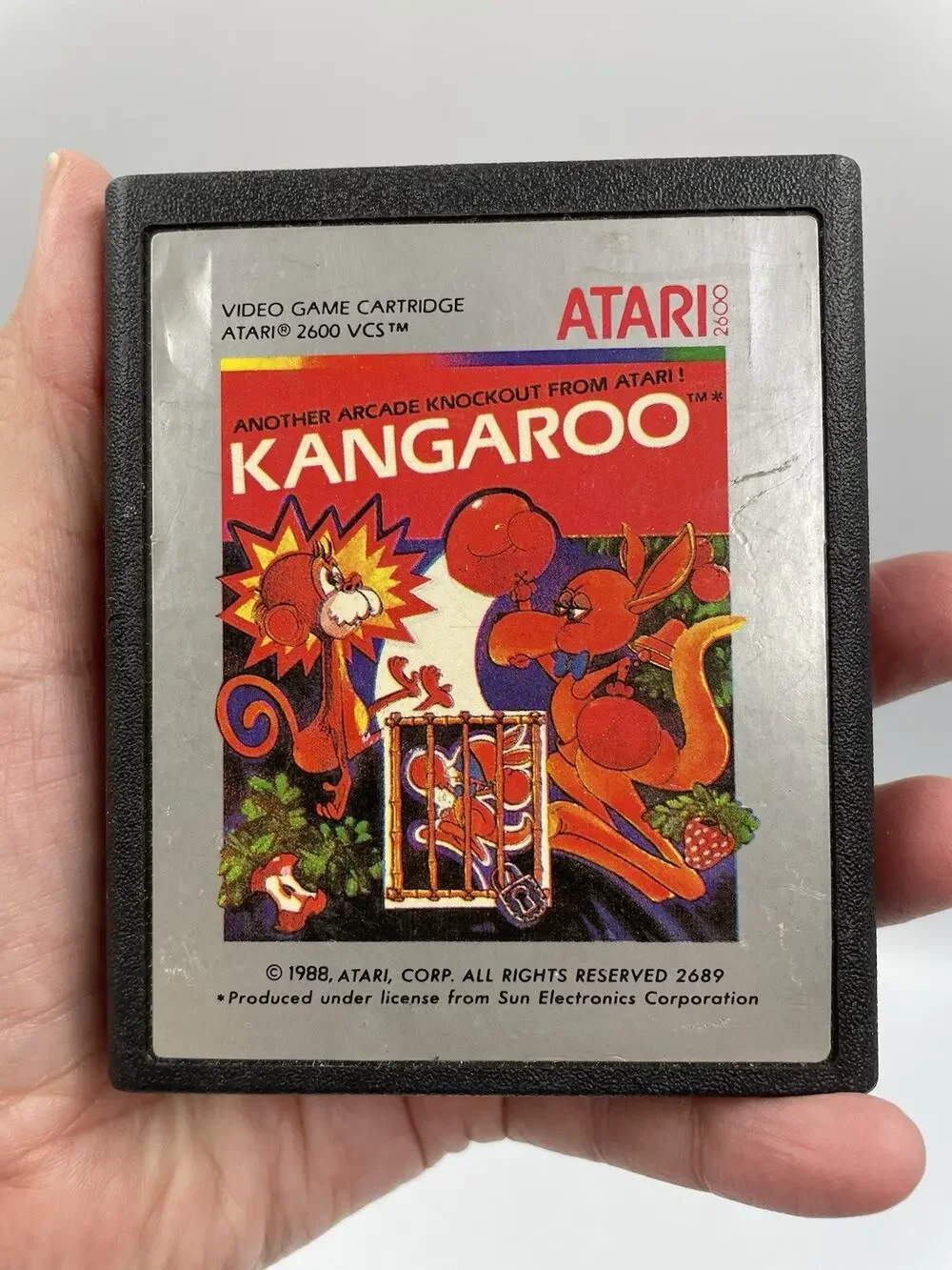 Vintage KANGAROO Atari 2600 Game Cartridge Video Game Tested